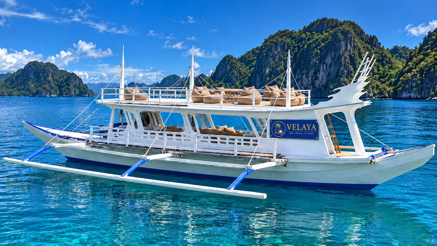 Półprywatny island hopping Double Deck El Nido małe grupy do 12 osób