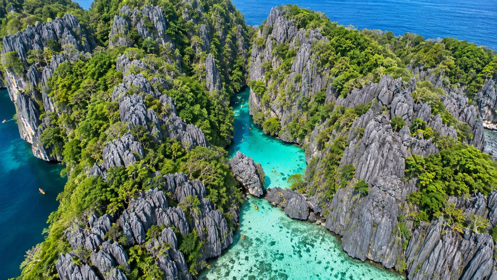Small Lagoon na trasie Tour D w El Nido